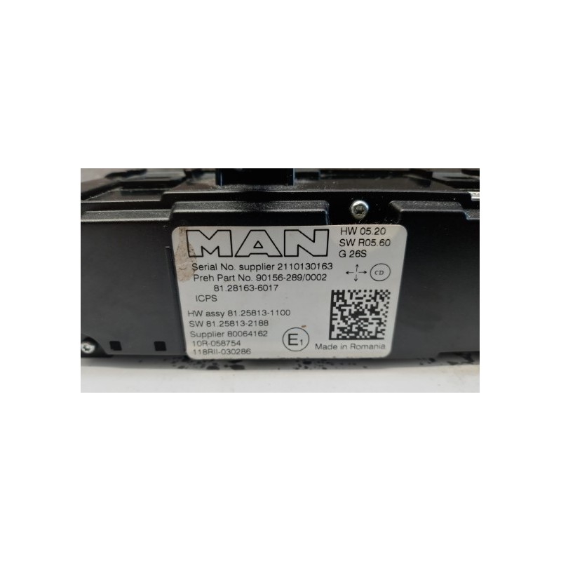 MAN INTERRUTTORI E PULSANTI ABITACOLO MAN TGX euro 6 usato