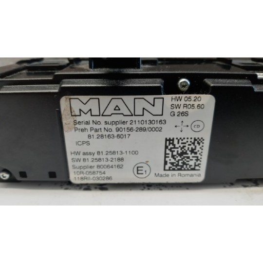INTERRUTTORI E PULSANTI ABITACOLO MAN TGX euro 6 usato