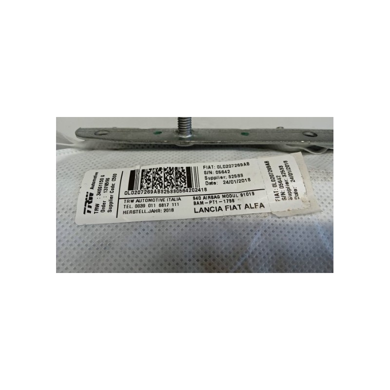 ALFA ROMEO AIR BAG LATERALE SINISTRO ALFA ROMEO Giulietta 2016> usato