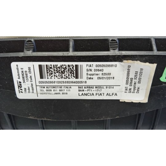 PASSENGER AIR BAG  ALFA ROMEO Giulietta 2016> used