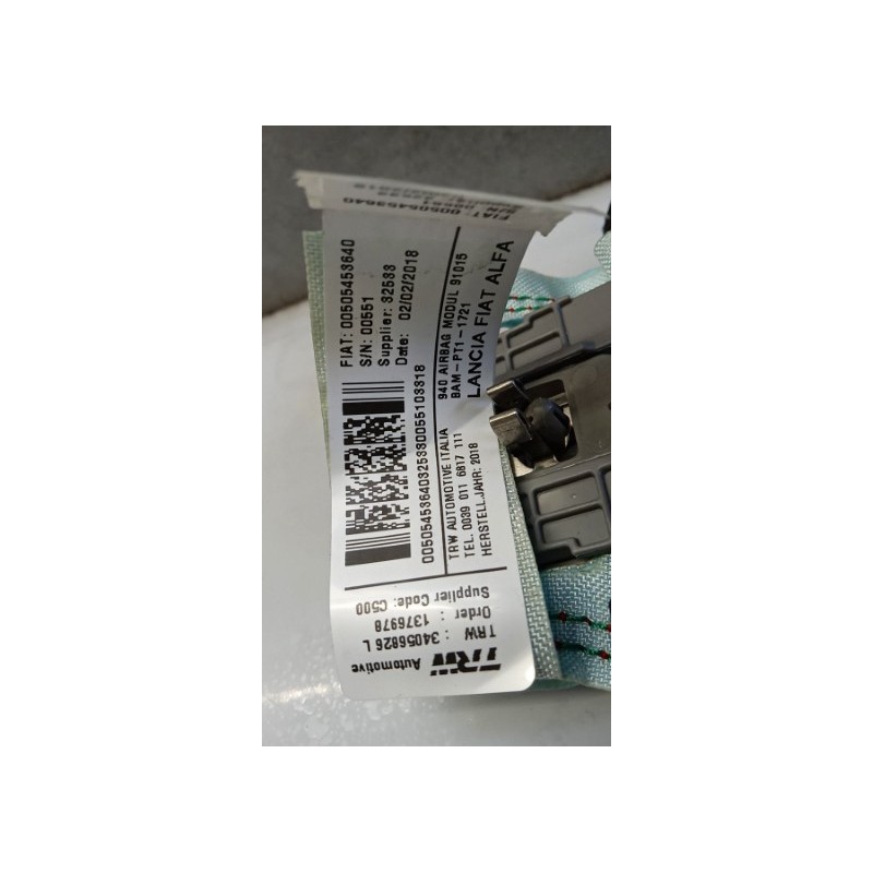 ALFA ROMEO AIR BAG TETTO DESTRO ALFA ROMEO Giulietta 2016> usato
