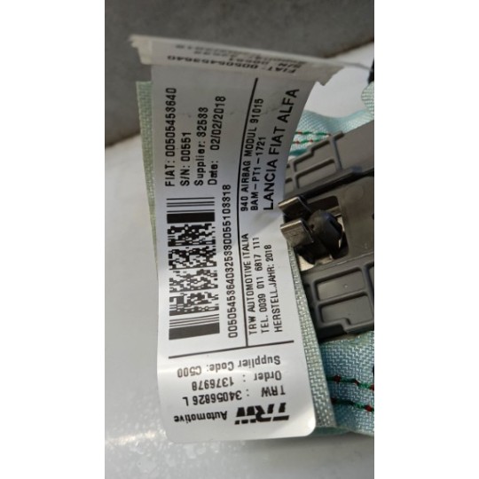 RIGHT ROOF AIR BAG ALFA ROMEO Giulietta 2016> used