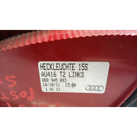 LEFT REAR LIGHT ON BACK AUDI Q5 2008> used