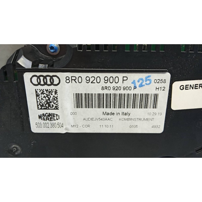 AUDI INSTRUMENT PANEL AUDI Q5 2008> used