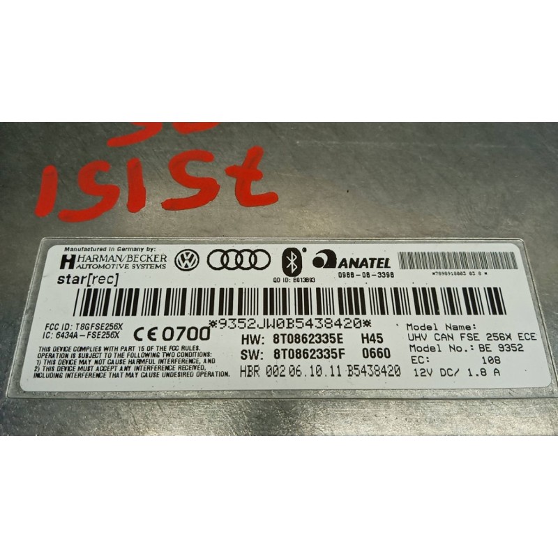 AUDI VARIOUS CONTROL UNITS A  AUDI Q5 2008> used