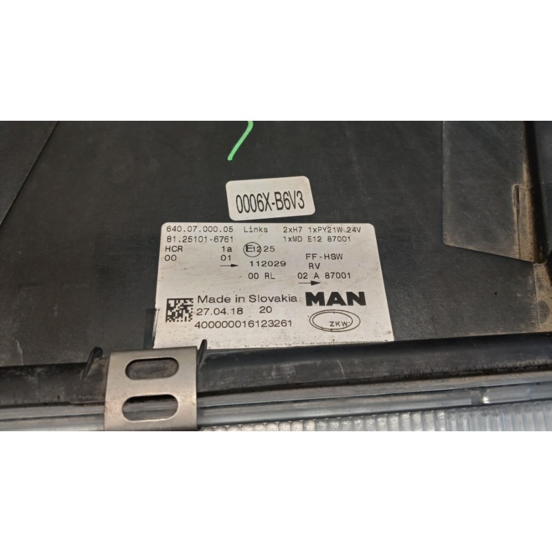 MAN FARO ANTERIORE SINISTRO MAN TGX euro 6 usato