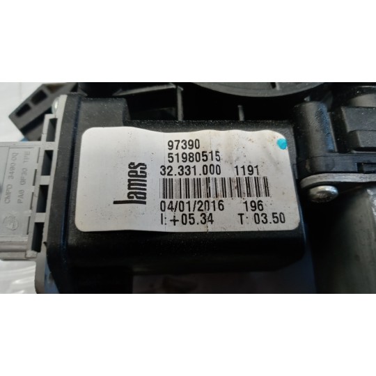 BACK RIGHT POWERED WINDOWS FIAT F.500L 2012> used