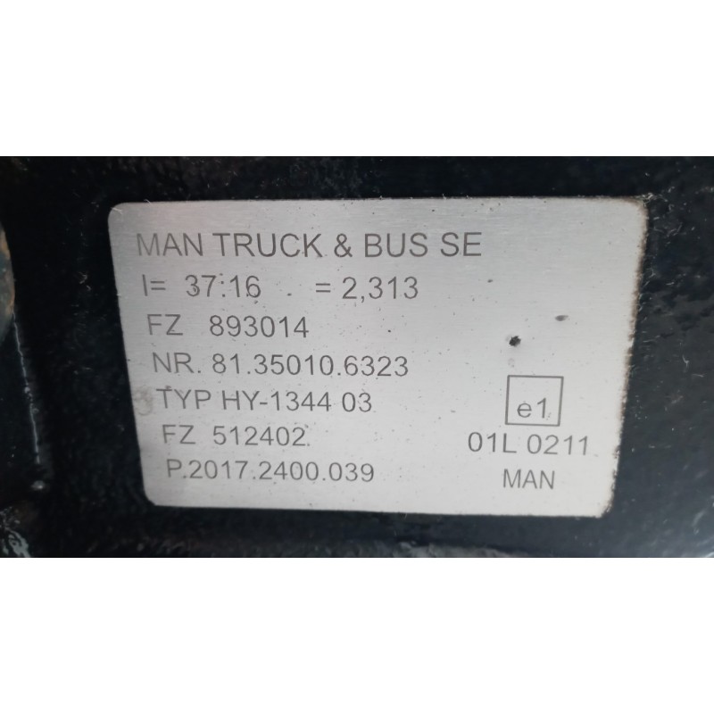 MAN ASSALE POSTERIORE MAN TGX euro 6 usato