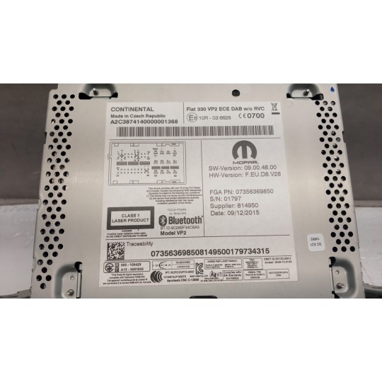 AUTORADIO FIAT F.500L 2012> usato