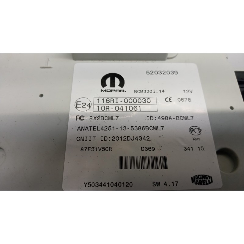 FIAT CENTRALINA MOTORE FIAT F.500L 2012> usato