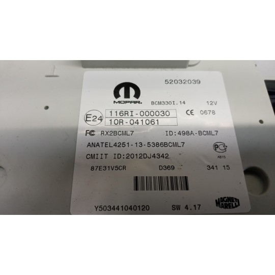 CENTRALINA MOTORE FIAT F.500L 2012> usato