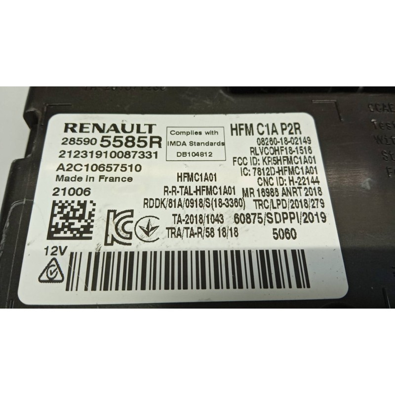 RENAULT ENGINE UNIT RENAULT Zoe 2019> used