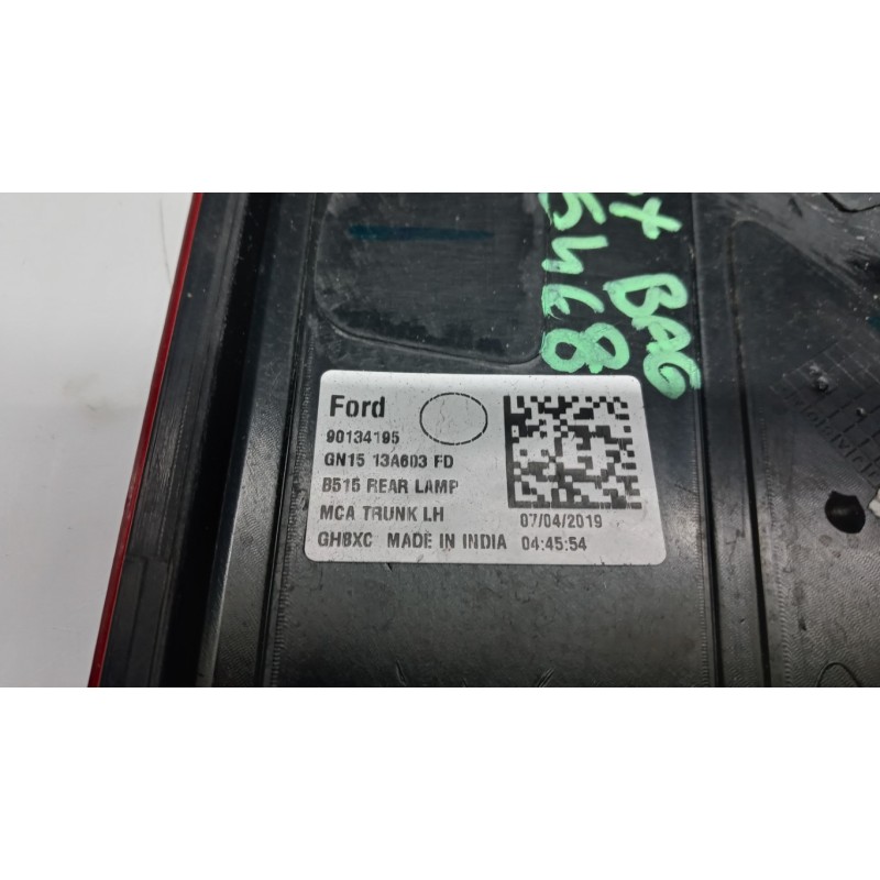 FORD LEFT REAR LIGHT ON BACK FORD EcoSport 2018> used