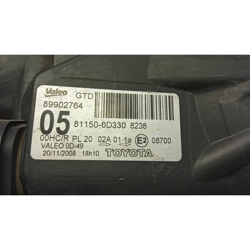 TOYOTA FRONT LEFT FLASHLIGHT  TOYOTA Yaris 2008>2011 used