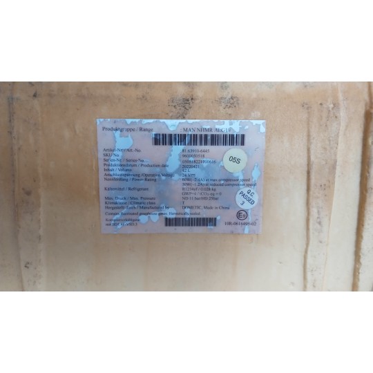 FRIGO ABITACOLO MAN TGX euro 6 usato