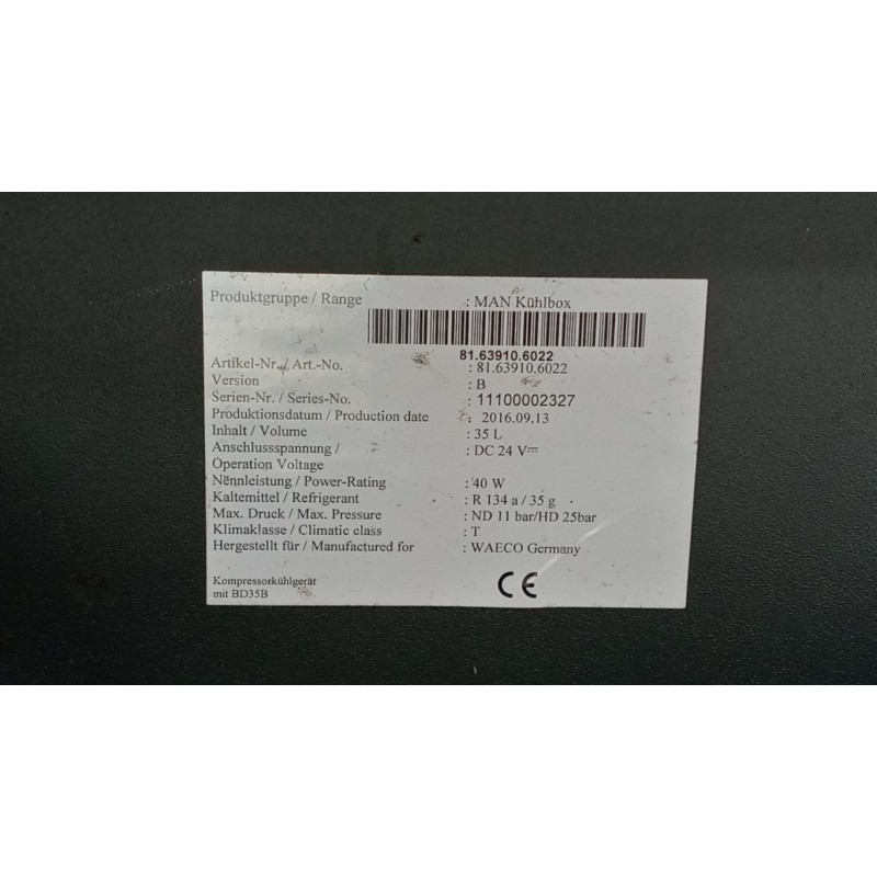 MAN FRIGO ABITACOLO MAN TGX euro 6 usato