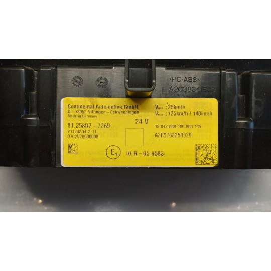 QUADRO STRUMENTI MAN TGX euro 6 usato