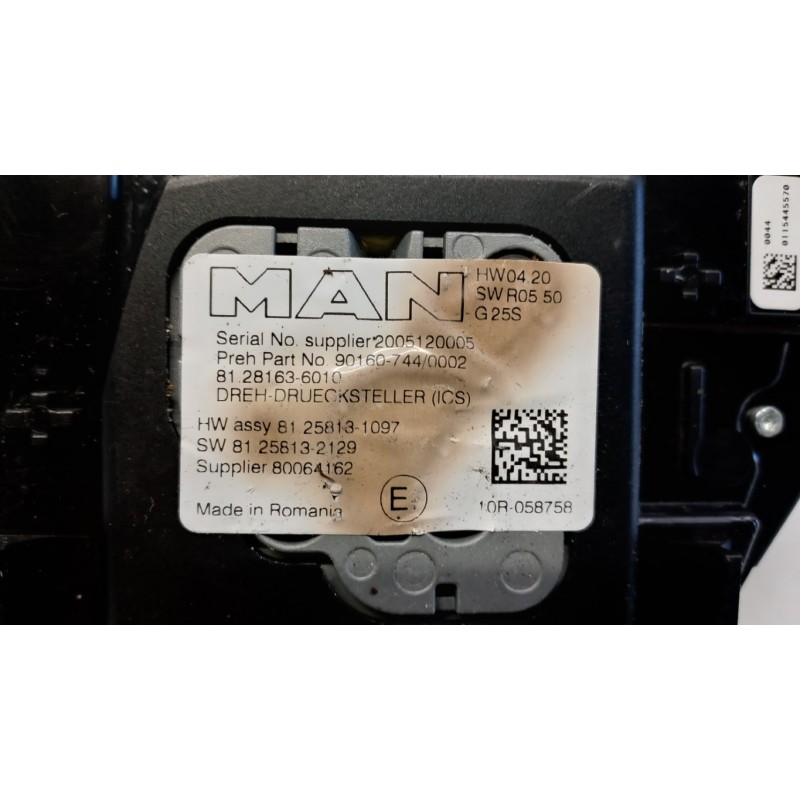 MAN INTERRUTTORI E PULSANTI ABITACOLO MAN TGX euro 6 usato