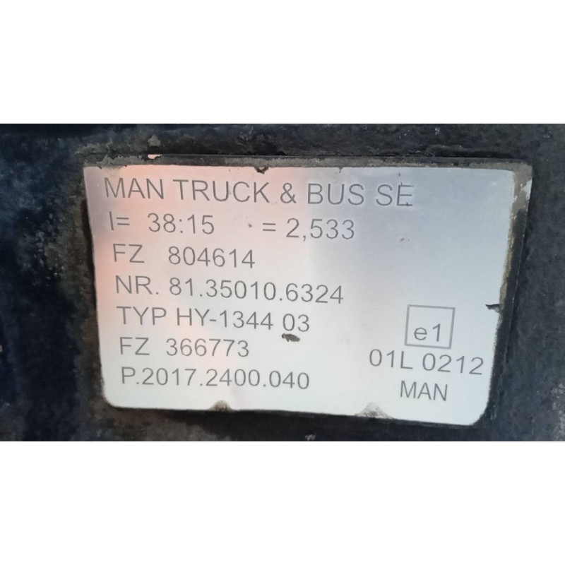 MAN ASSALE POSTERIORE MAN TGX euro 6 usato