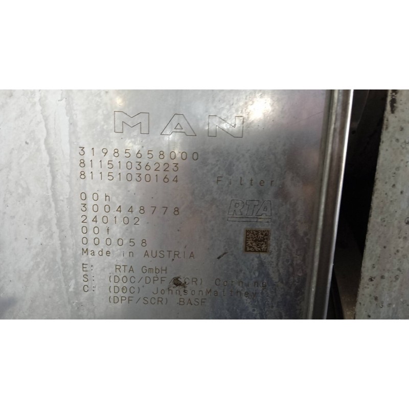 MAN MARMITTA MAN TGX euro 6 usato