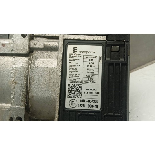 WEBASTO MAN TGX euro 6 used