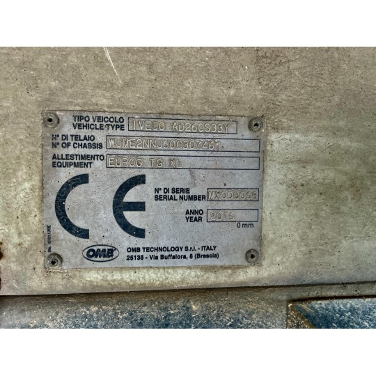 IVECO STRALIS 260S33 COMPATTATORE RIFIUTI OMB EURO 6
