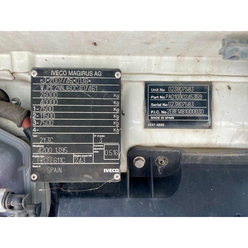 IVECO IVECO STRALIS 260S33 COMPATTATORE RIFIUTI OMB EURO 6