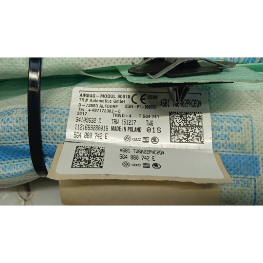 AIR BAG TETTO DESTRO VOLKSWAGEN Golf 7.2 2017>2019 usato