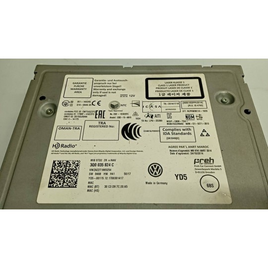 CD CHANGER  VOLKSWAGEN Golf 7.2 2017>2019 used