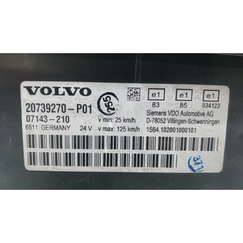 VOLVO truck QUADRO STRUMENTI VOLVO truck FH13 usato