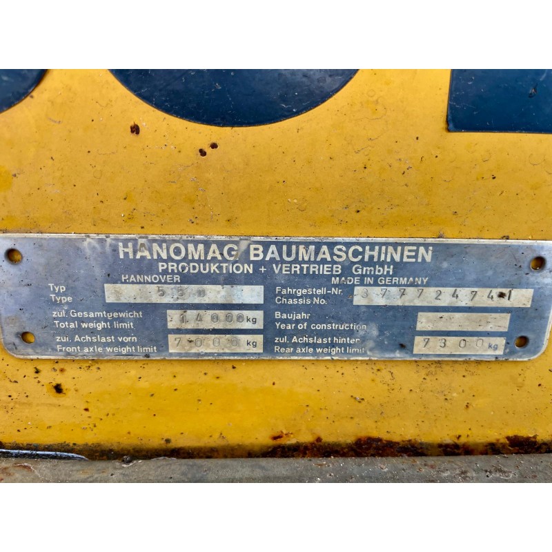 MACCHINE OPERATRICI MACCHINE OPERATRICI HANOMAG 55 D