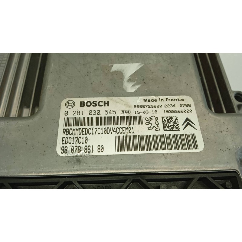 CITROEN ENGINE UNIT CITROEN C3 2013>2016 used