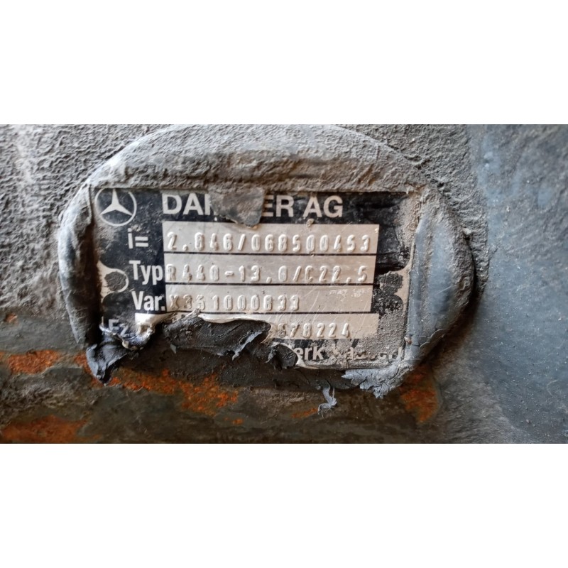 MERCEDES-BENZ truck GRUPPO DIFFERENZIALE POSTERIORE MERCEDES-BENZ truck Actros euro 5 2008>2013 usato