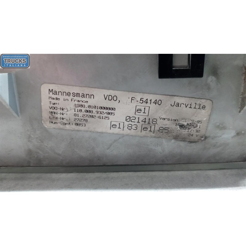 MAN QUADRO STRUMENTI MAN TG-A 2000>2007 usato