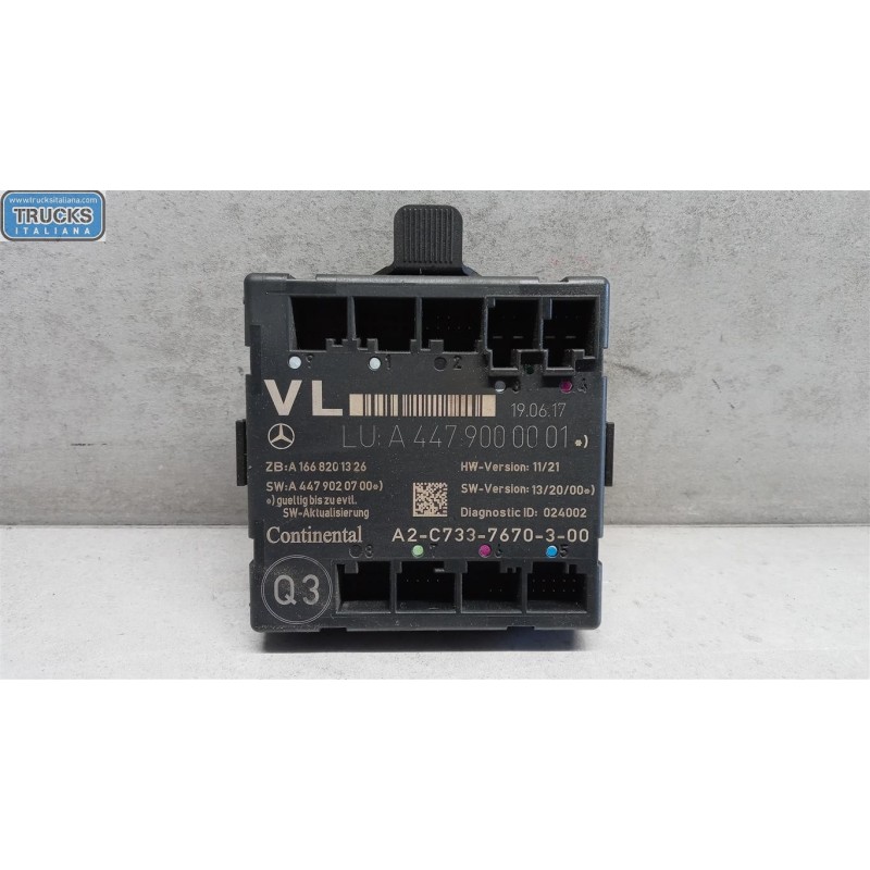 MERCEDES-BENZ van VARIOUS CONTROL UNITS B  MERCEDES-BENZ van Vito-V (W447) 2014>2019 used