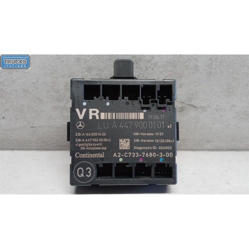 MERCEDES-BENZ van VARIOUS CONTROL UNITS E  MERCEDES-BENZ van Vito-V (W447) 2014>2019 used