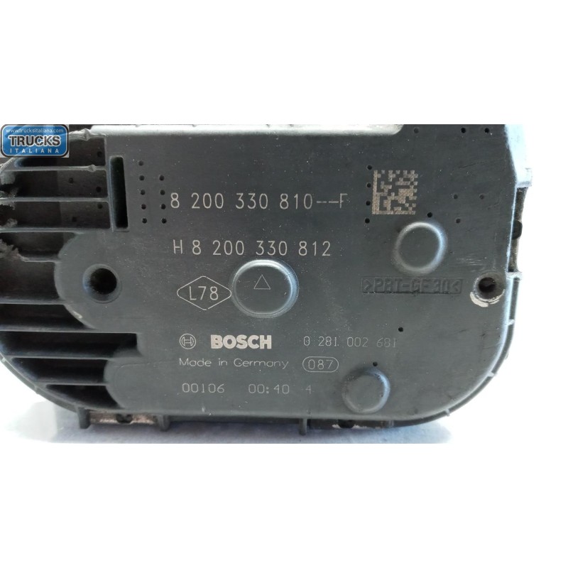 OPEL van THROTTLE BODY  OPEL van Vivaro A 2002>2006 used