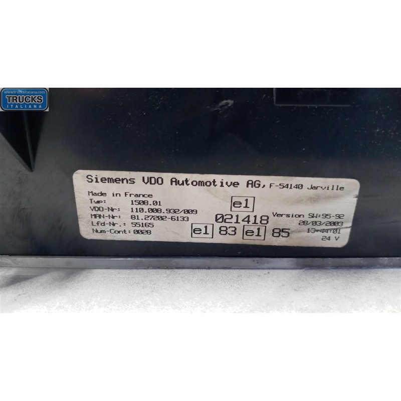 MAN INSTRUMENT PANEL MAN TG-A 2000>2007 used