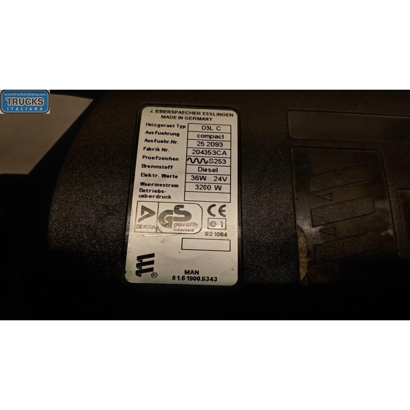 MAN WEBASTO MAN TG-A 2000>2007 used