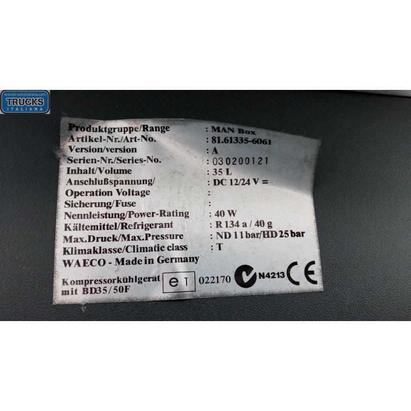 MAN FRIGO ABITACOLO MAN TG-A 2000>2007 usato