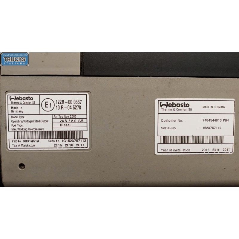RENAULT truck WEBASTO RENAULT truck T 2014> usato
