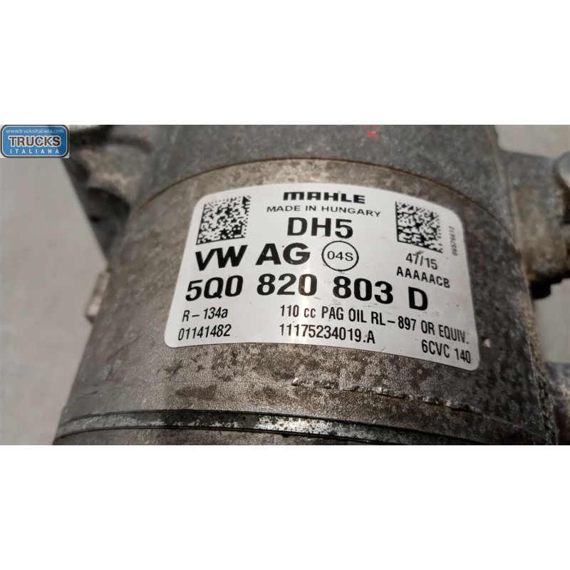VOLKSWAGEN AIR CONDITIONER COMPRESSOR VOLKSWAGEN Polo 2014>2017 used