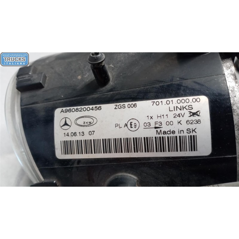 MERCEDES-BENZ truck LEFT FOG LIGHT LAMP MERCEDES-BENZ truck Actros euro 5 2008>2013 used