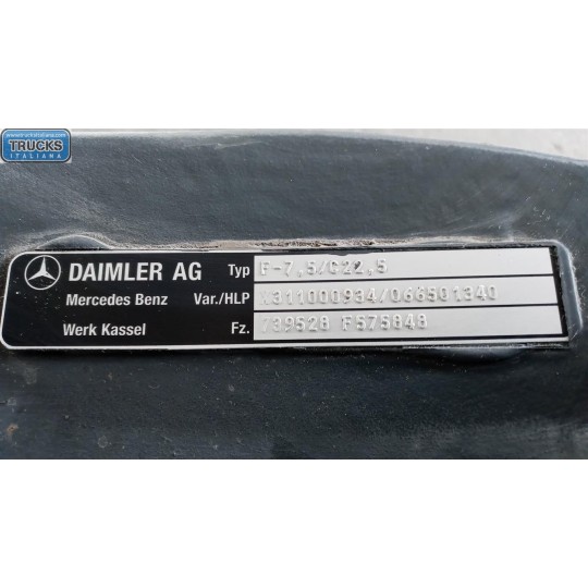 FRONT DRIVE AXLE MERCEDES-BENZ truck Actros euro 5 2008>2013 used