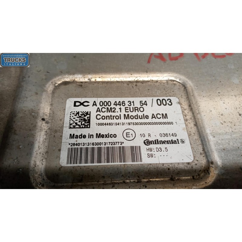 MERCEDES-BENZ truck ADBLUE VARIOUS CONTROL UNITS MERCEDES-BENZ truck Actros euro 5 2008>2013 used