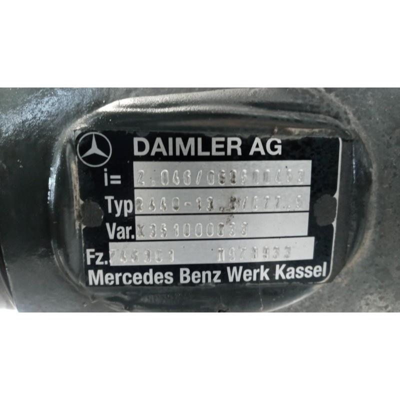 MERCEDES-BENZ truck GRUPPO DIFFERENZIALE POSTERIORE MERCEDES-BENZ truck Actros euro 5 2008>2013 usato
