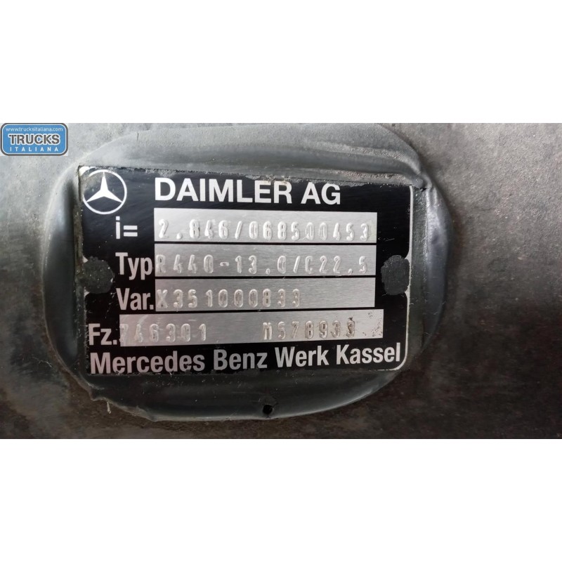 MERCEDES-BENZ truck ASSALE POSTERIORE MERCEDES-BENZ truck Actros euro 5 2008>2013 usato