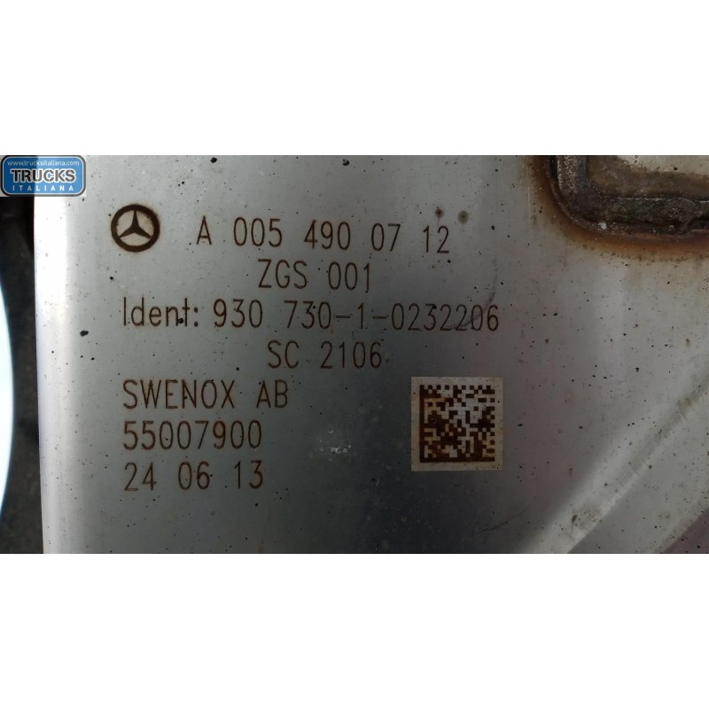 MERCEDES-BENZ truck SILENCER MERCEDES-BENZ truck Actros euro 5 2008>2013 used
