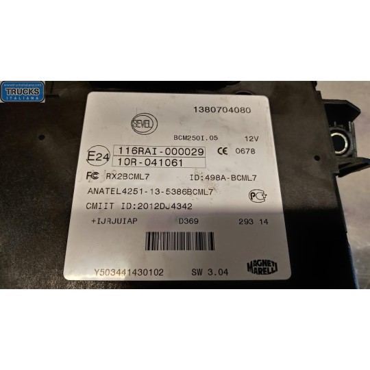 CENTRALINE VARIE FIAT van Ducato 2014> usato