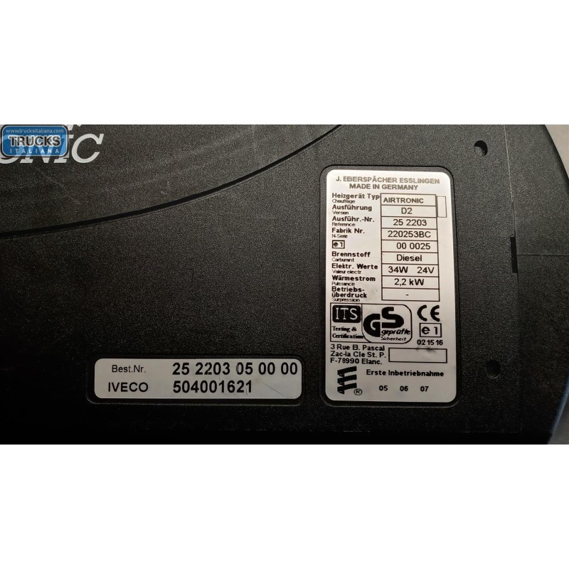 IVECO WEBASTO IVECO Stralis 2003>2007 usato